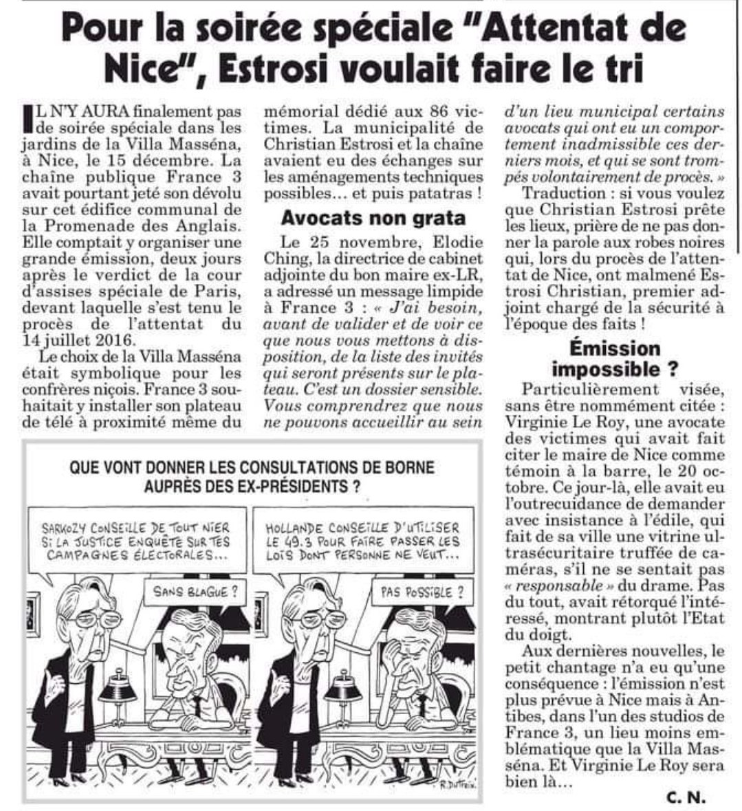 Le journal satirique paraissant le mercredi parle de notre interviewée