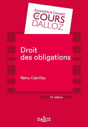 Droit des obligations, de Rémy Cabrillac