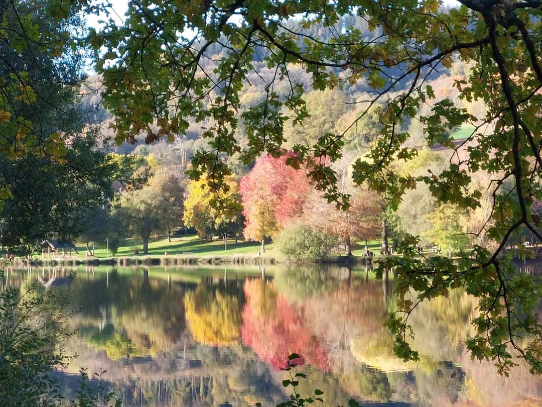 Lac de la Courtille (Creuse, 23), impression d\'automne