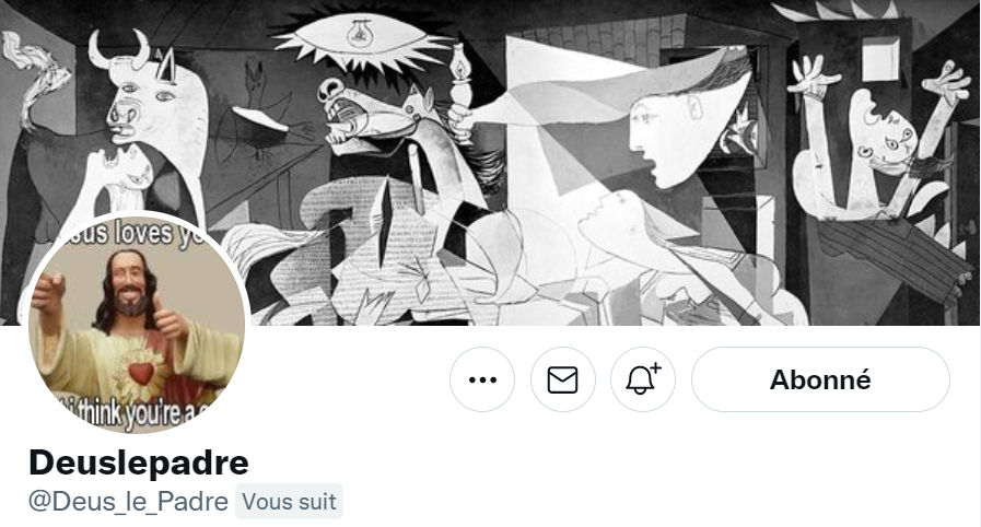 Le compte Twitter de @Deus_le_Padre